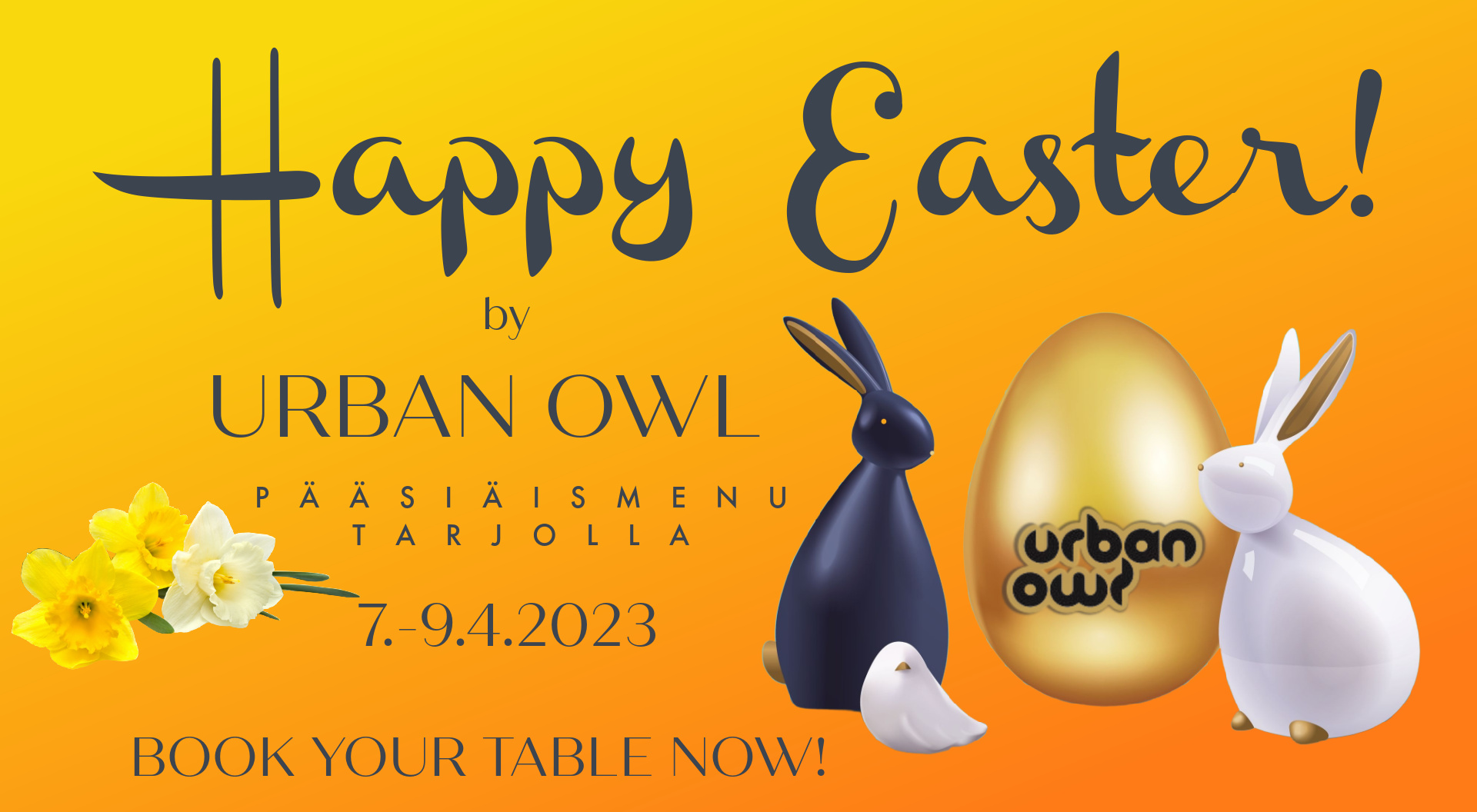 Pääsiäinen-2023 – Urban Owl -eatery & bar-